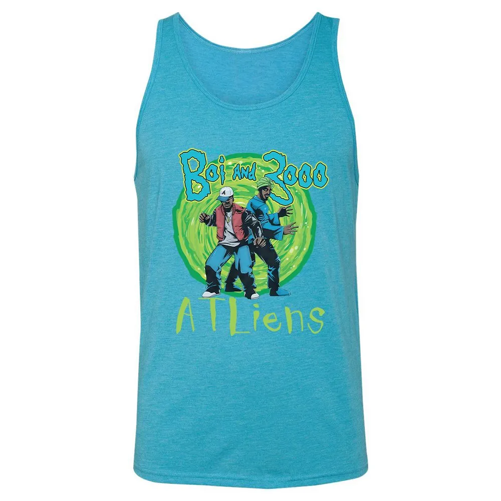 Unisex Jersey Tank - 5TKGB84N - Aqua Triblend - 3