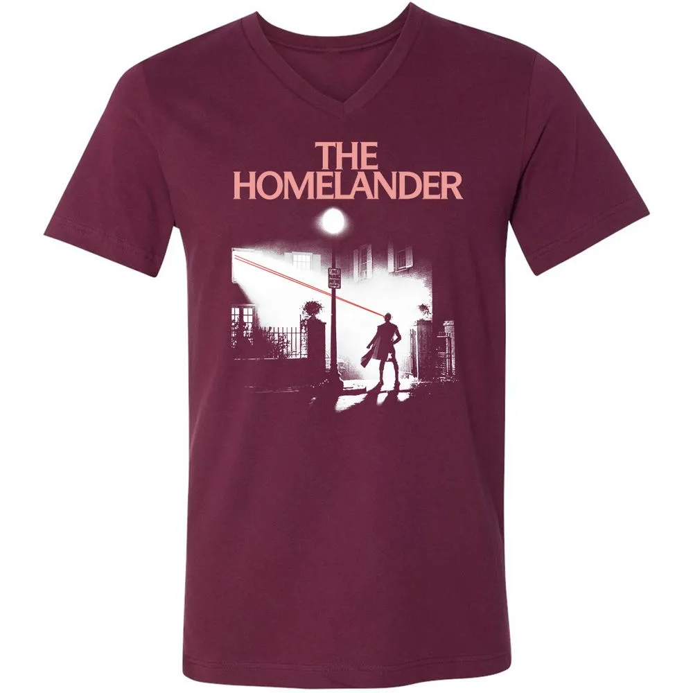 Unisex V-Neck T-Shirt - DDU3LFH3 - Maroon - 6