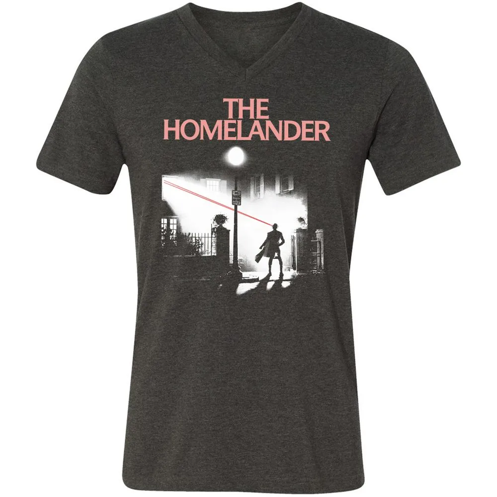 Unisex V-Neck T-Shirt - DDU3LFH3 - Dark Grey Heather - 8