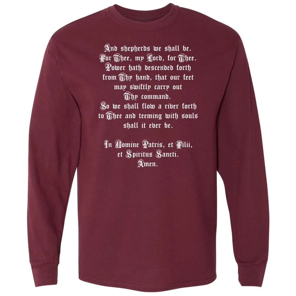 Long Sleeve T-Shirt - 56D5BQ6J - Maroon - 11