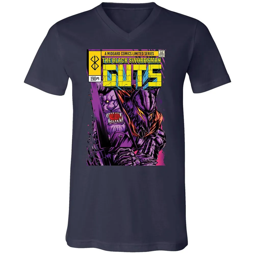Unisex V-Neck T-Shirt - XUBMNVYS - Navy - 2