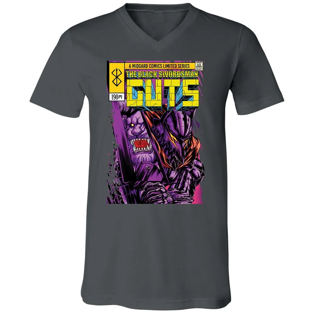 Unisex V-Neck T-Shirt - XUBMNVYS - Asphalt - 12