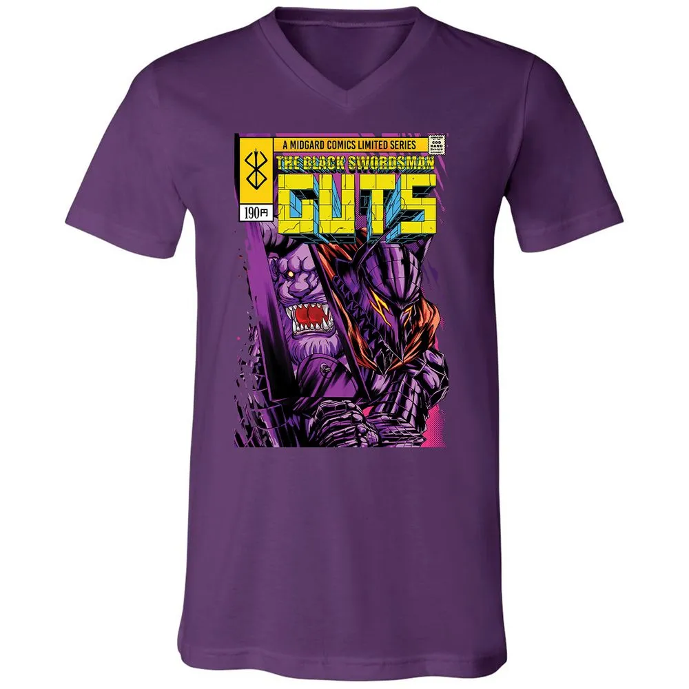 Unisex V-Neck T-Shirt - XUBMNVYS - Team Purple - 9