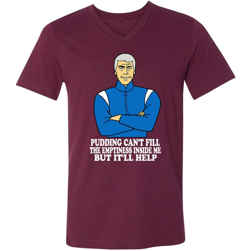 Unisex V-Neck T-Shirt - VR7EXQRH - Maroon - 6