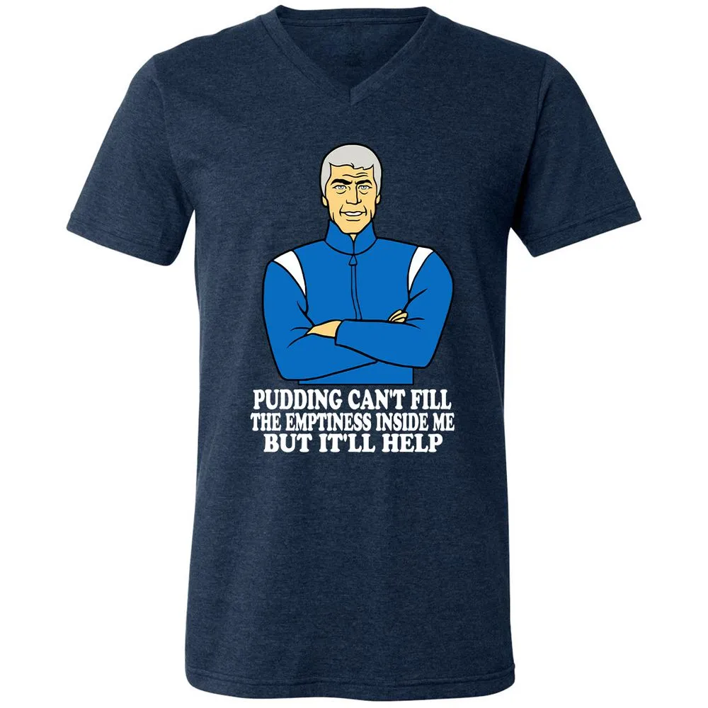 Unisex V-Neck T-Shirt - VR7EXQRH - Heather Navy - 15