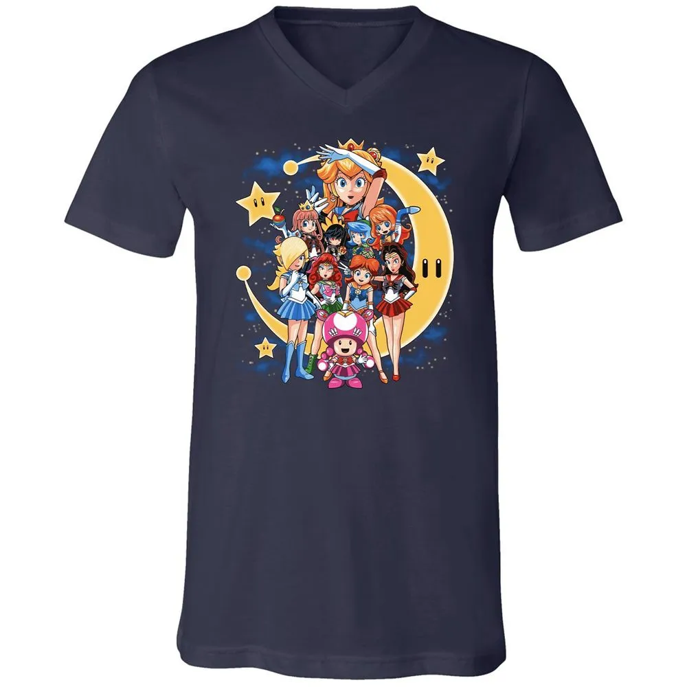 Unisex V-Neck T-Shirt - DWXWDT5J - Navy - 2