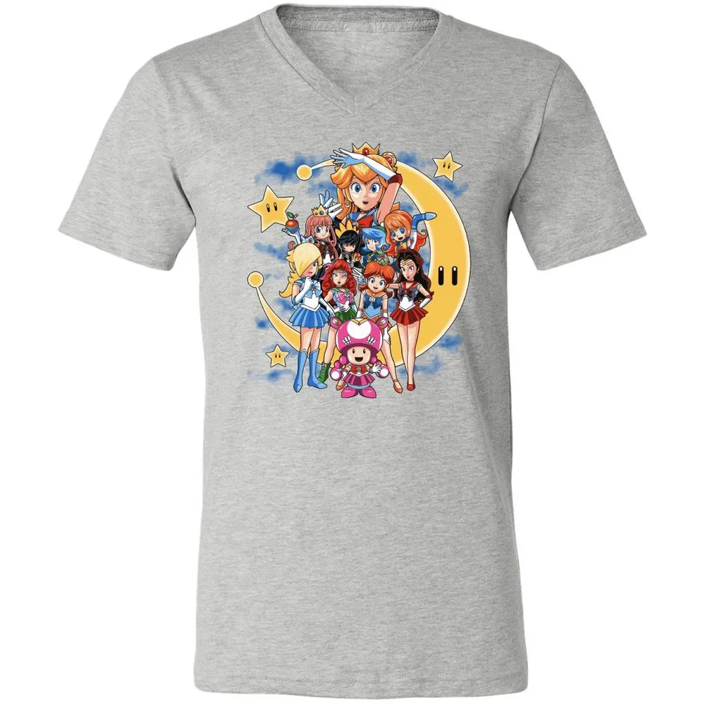 Unisex V-Neck T-Shirt - DWXWDT5J - Athletic Heather - 7