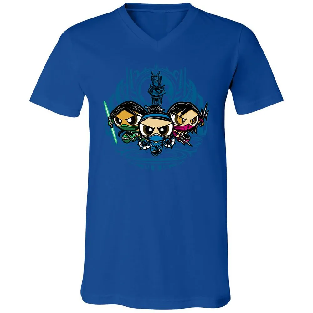 Unisex V-Neck T-Shirt - 1RF4BJFW - True Royal - 4
