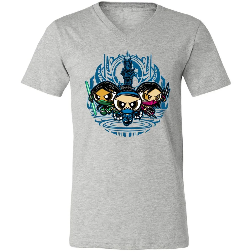 Unisex V-Neck T-Shirt - 1RF4BJFW - Athletic Heather - 7