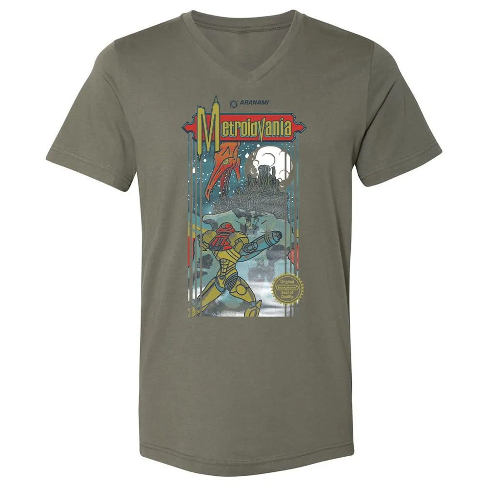 Unisex V-Neck T-Shirt - M2JGYAL6 - Military Green - 10