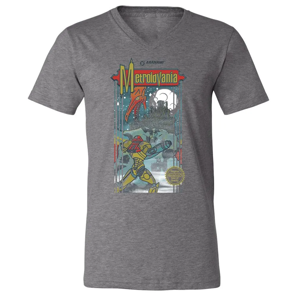 Unisex V-Neck T-Shirt - M2JGYAL6 - Deep Heather - 13