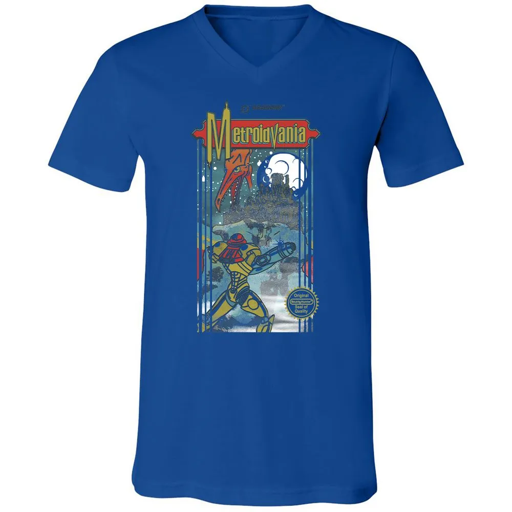Unisex V-Neck T-Shirt - M2JGYAL6 - True Royal - 4