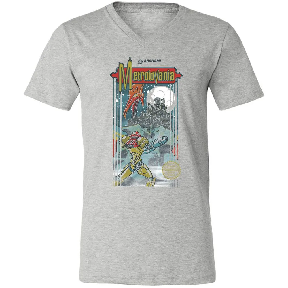 Unisex V-Neck T-Shirt - M2JGYAL6 - Athletic Heather - 7