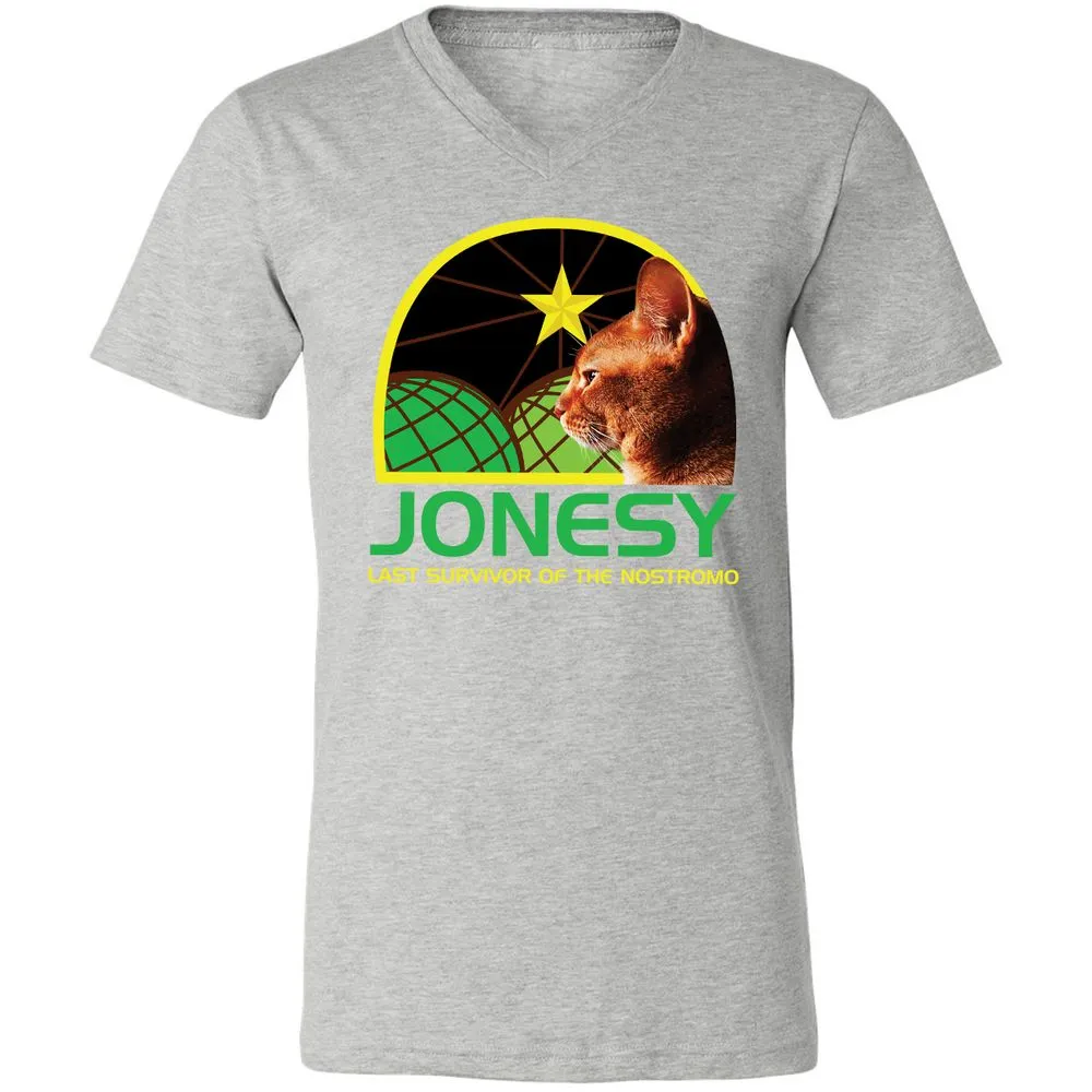 Unisex V-Neck T-Shirt - 5ZG186M4 - Athletic Heather - 7