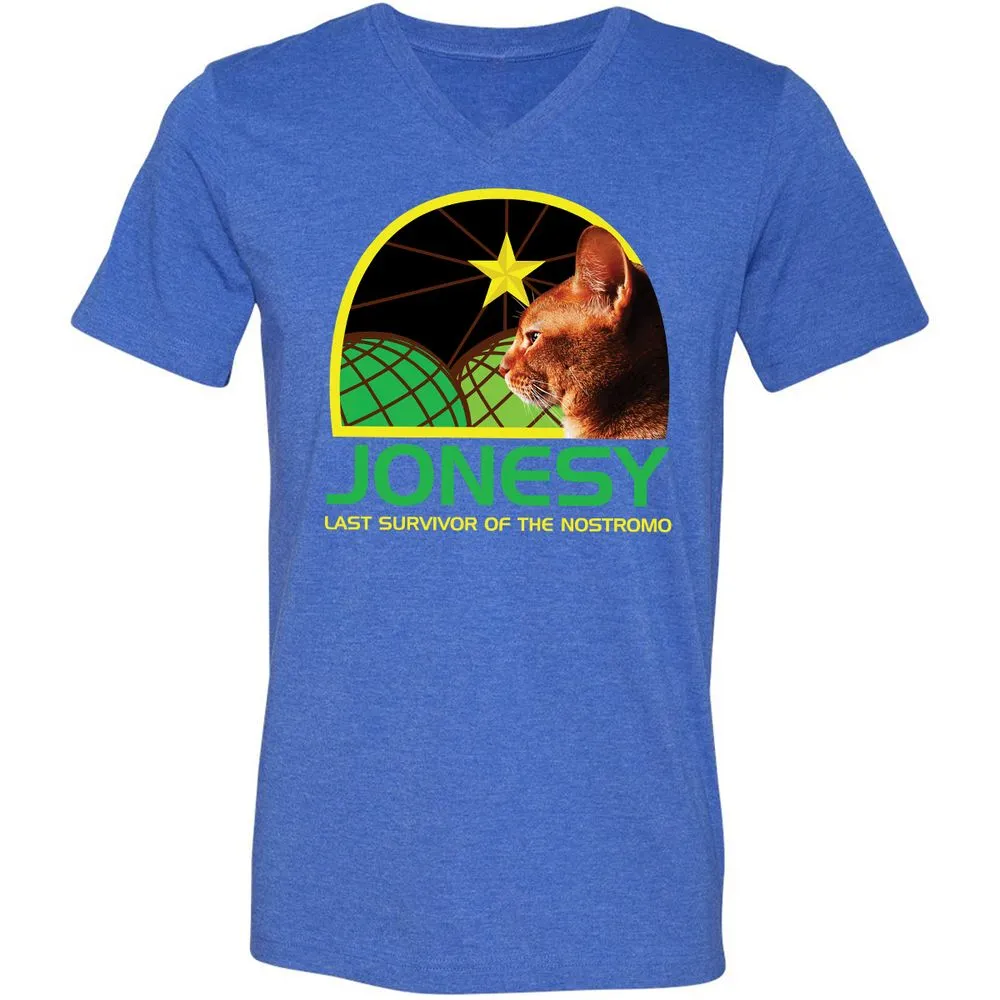 Unisex V-Neck T-Shirt - 5ZG186M4 - Heather True Royal - 14