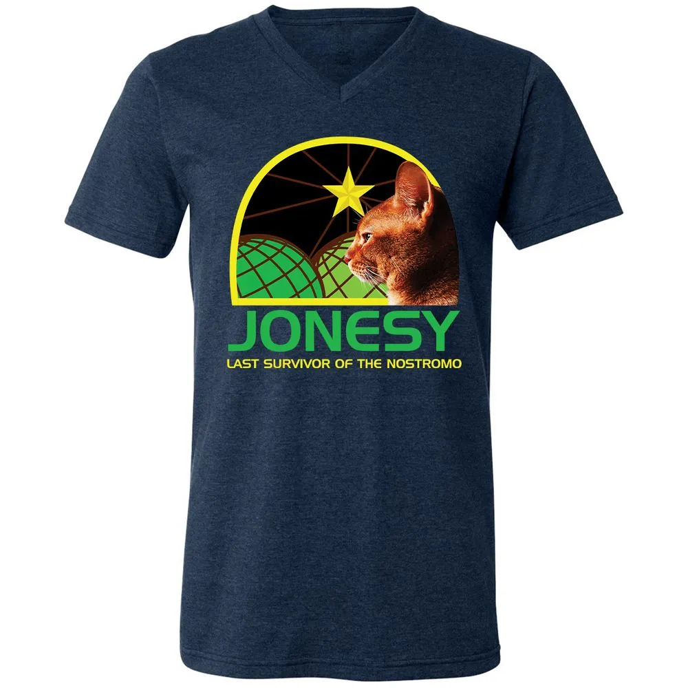 Unisex V-Neck T-Shirt - 5ZG186M4 - Heather Navy - 15