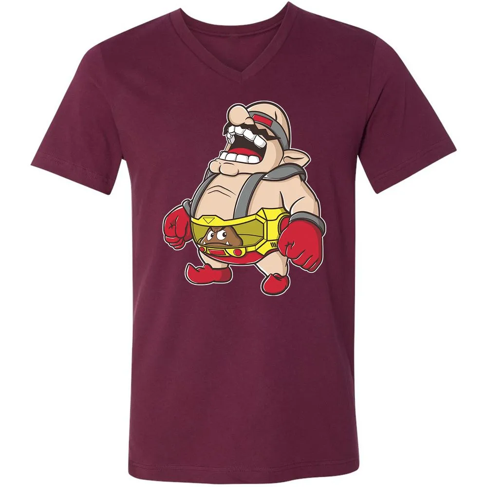 Unisex V-Neck T-Shirt - CGS5X22Z - Maroon - 6