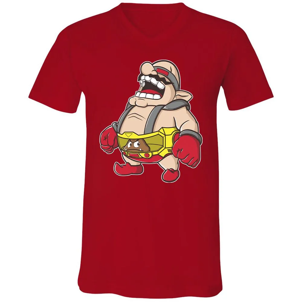 Unisex V-Neck T-Shirt - CGS5X22Z - Red - 3