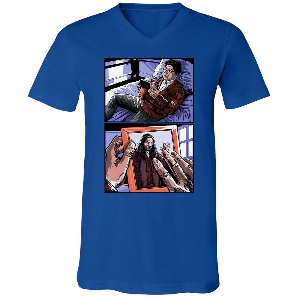 Unisex V-Neck T-Shirt - S8UEUXR5 - True Royal - 4