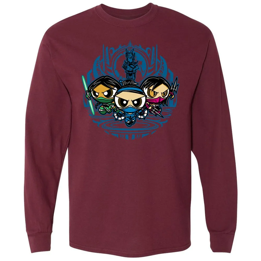 Long Sleeve T-Shirt - B9AT11ZP - Maroon - 11