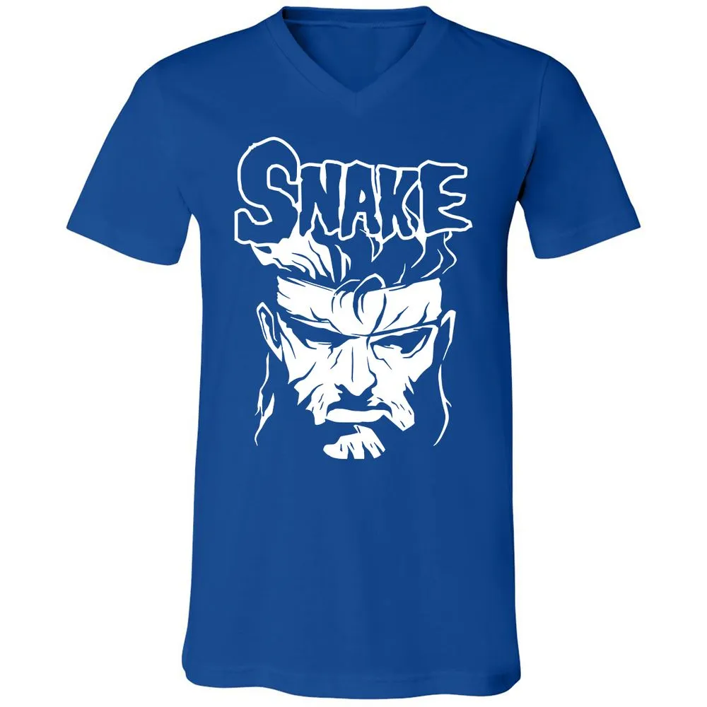 Unisex V-Neck T-Shirt - ZTK3PMDY - True Royal - 4
