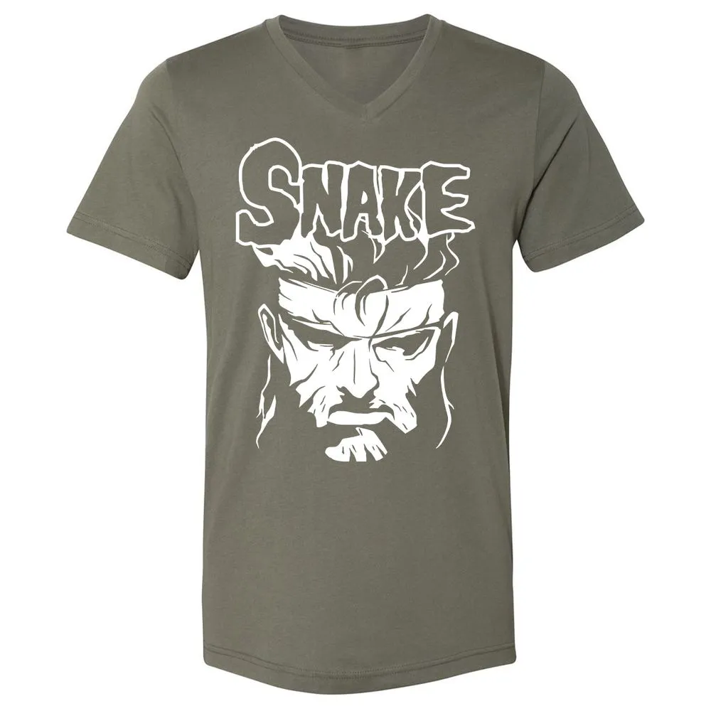 Unisex V-Neck T-Shirt - ZTK3PMDY - Military Green - 10