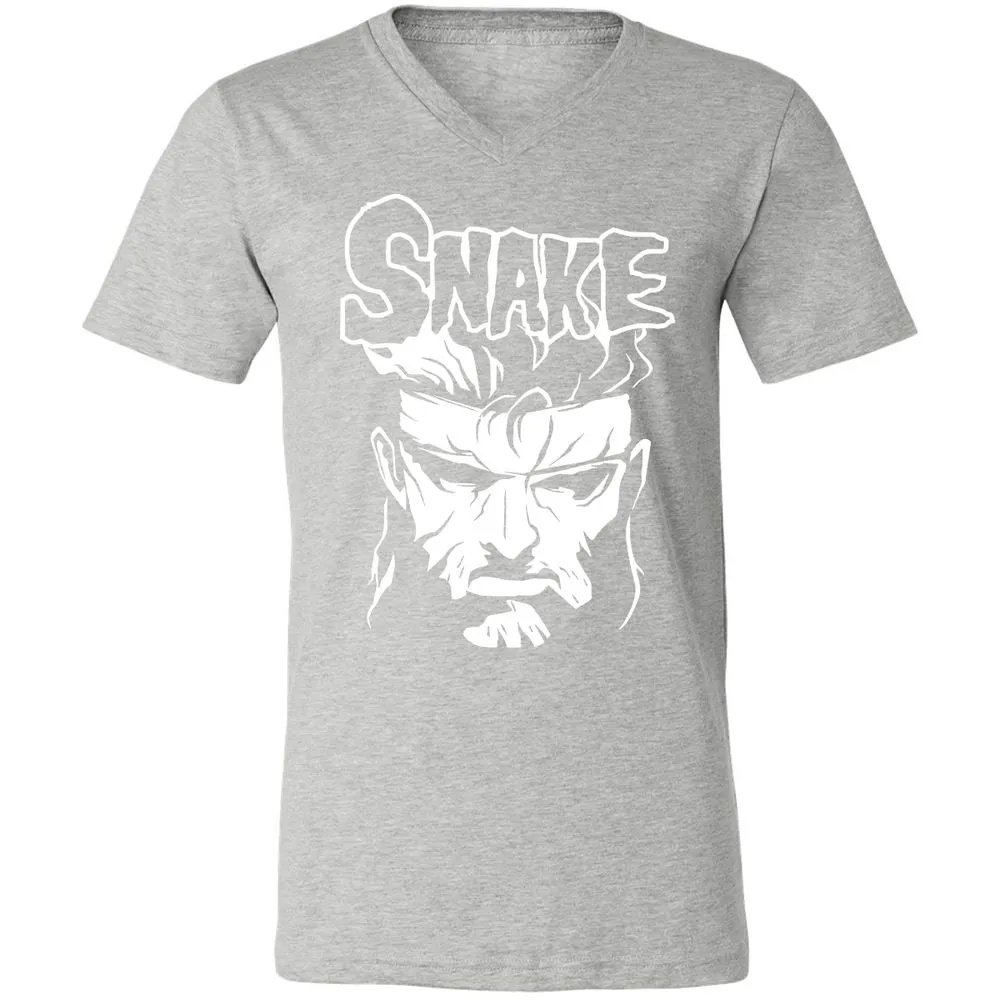 Unisex V-Neck T-Shirt - ZTK3PMDY - Athletic Heather - 7