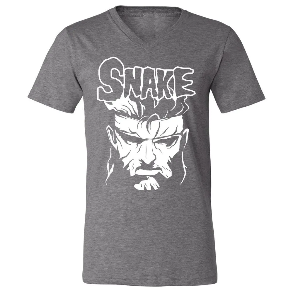 Unisex V-Neck T-Shirt - ZTK3PMDY - Deep Heather - 13