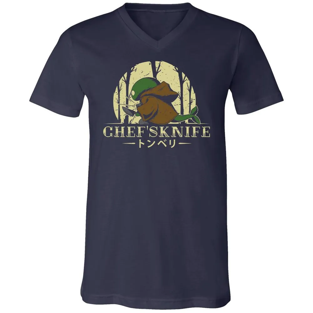 Unisex V-Neck T-Shirt - YK2MSPPX - Navy - 2