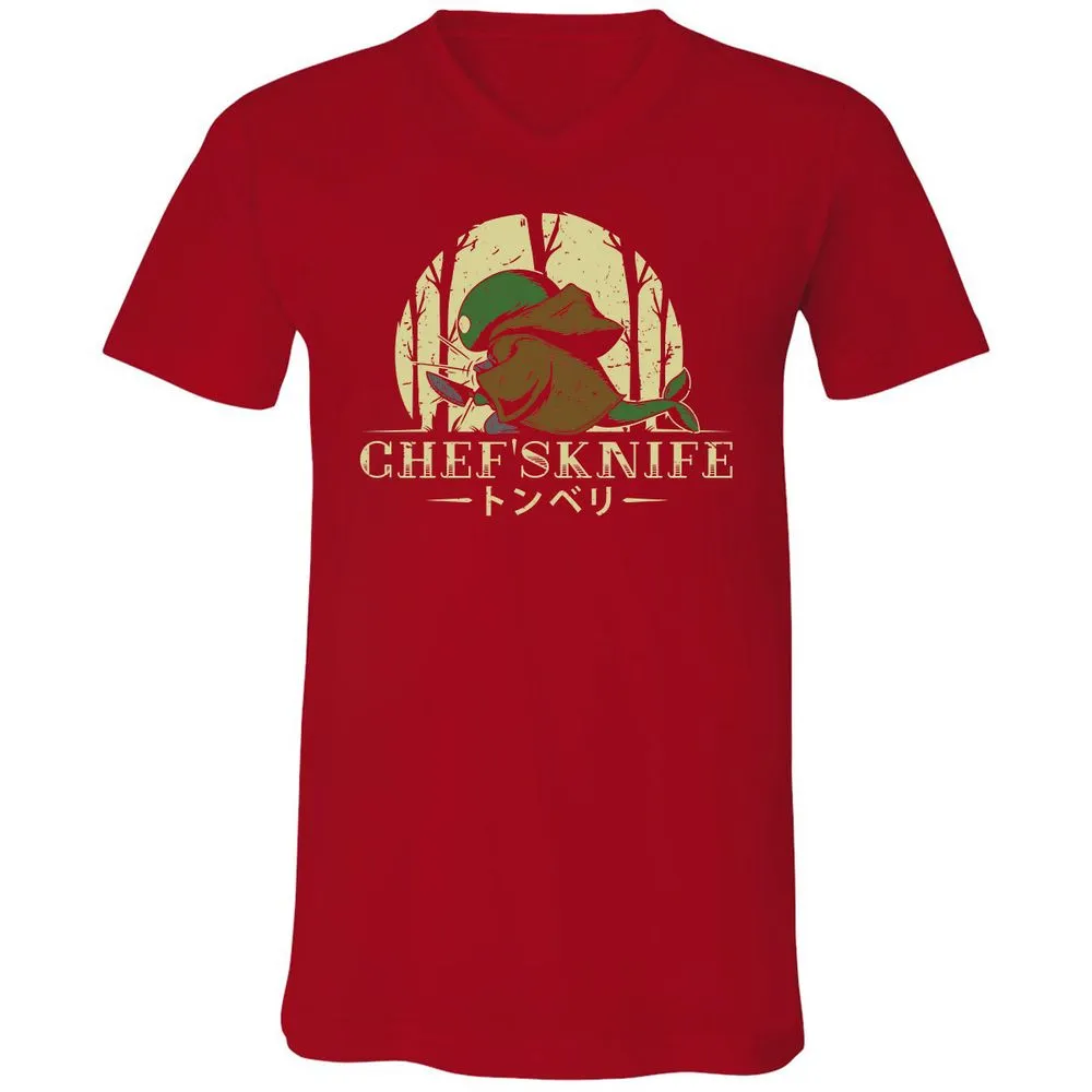 Unisex V-Neck T-Shirt - YK2MSPPX - Red - 3