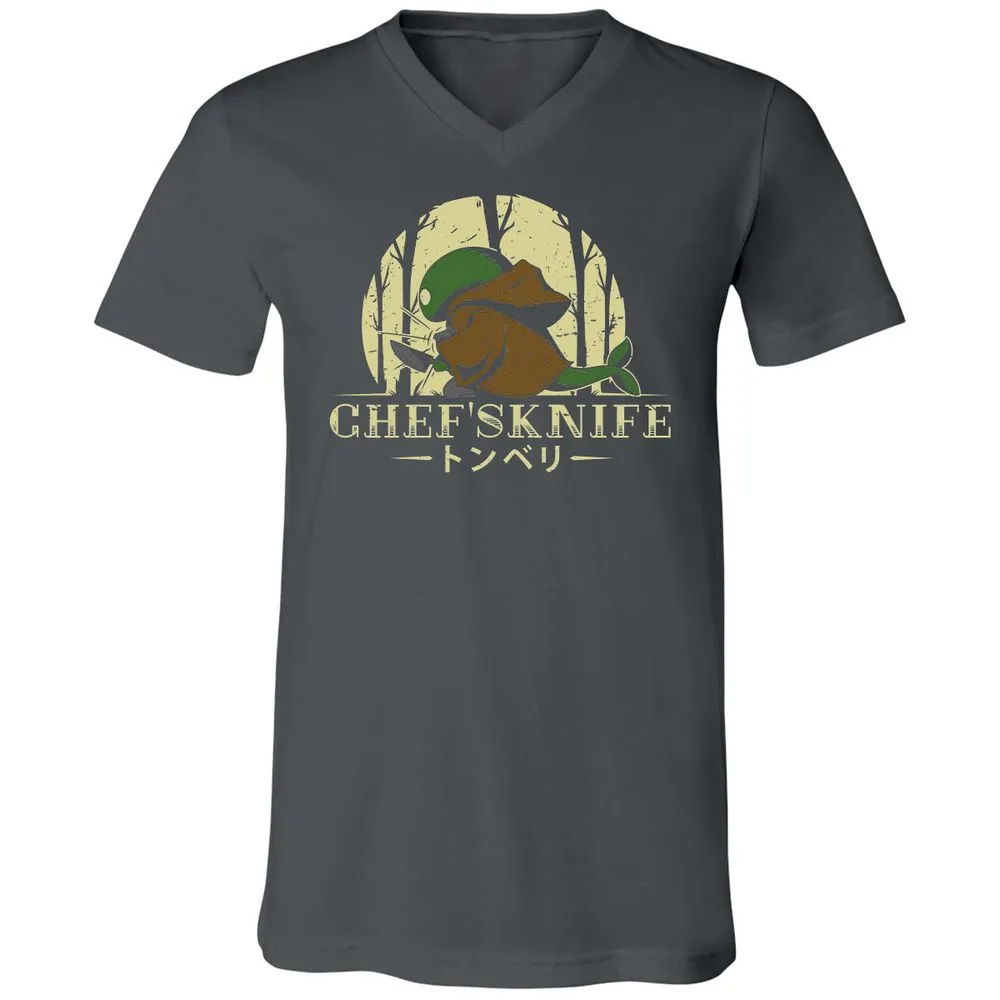 Unisex V-Neck T-Shirt - YK2MSPPX - Asphalt - 12