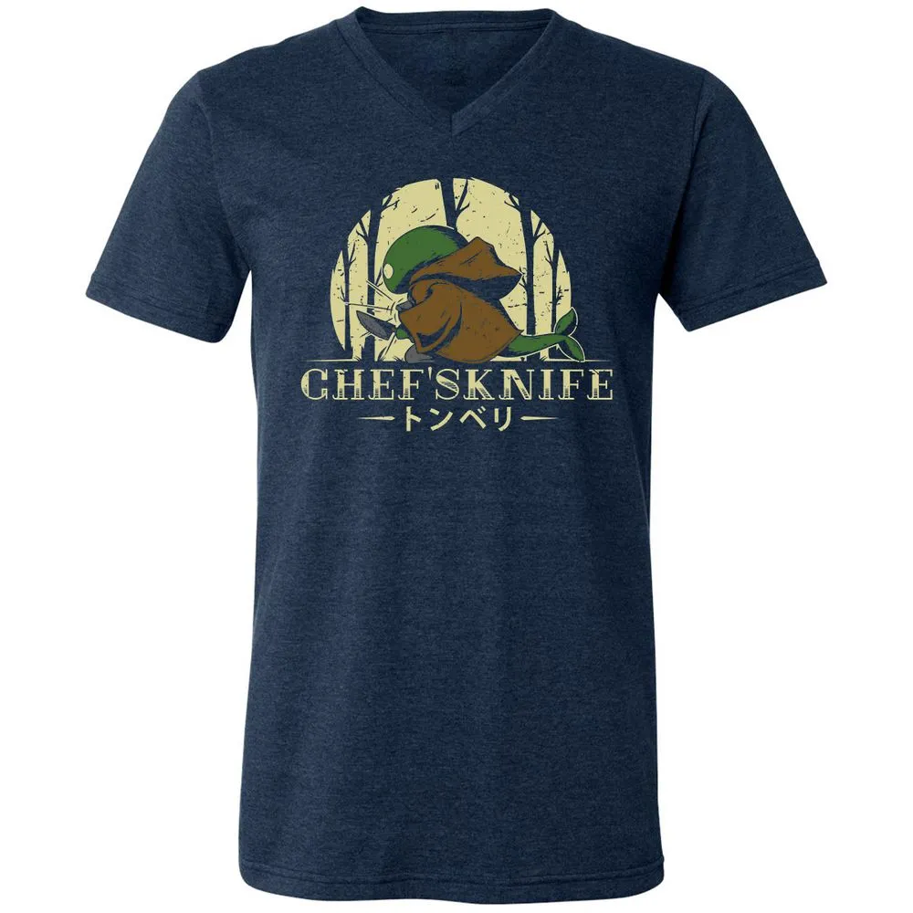 Unisex V-Neck T-Shirt - YK2MSPPX - Heather Navy - 15