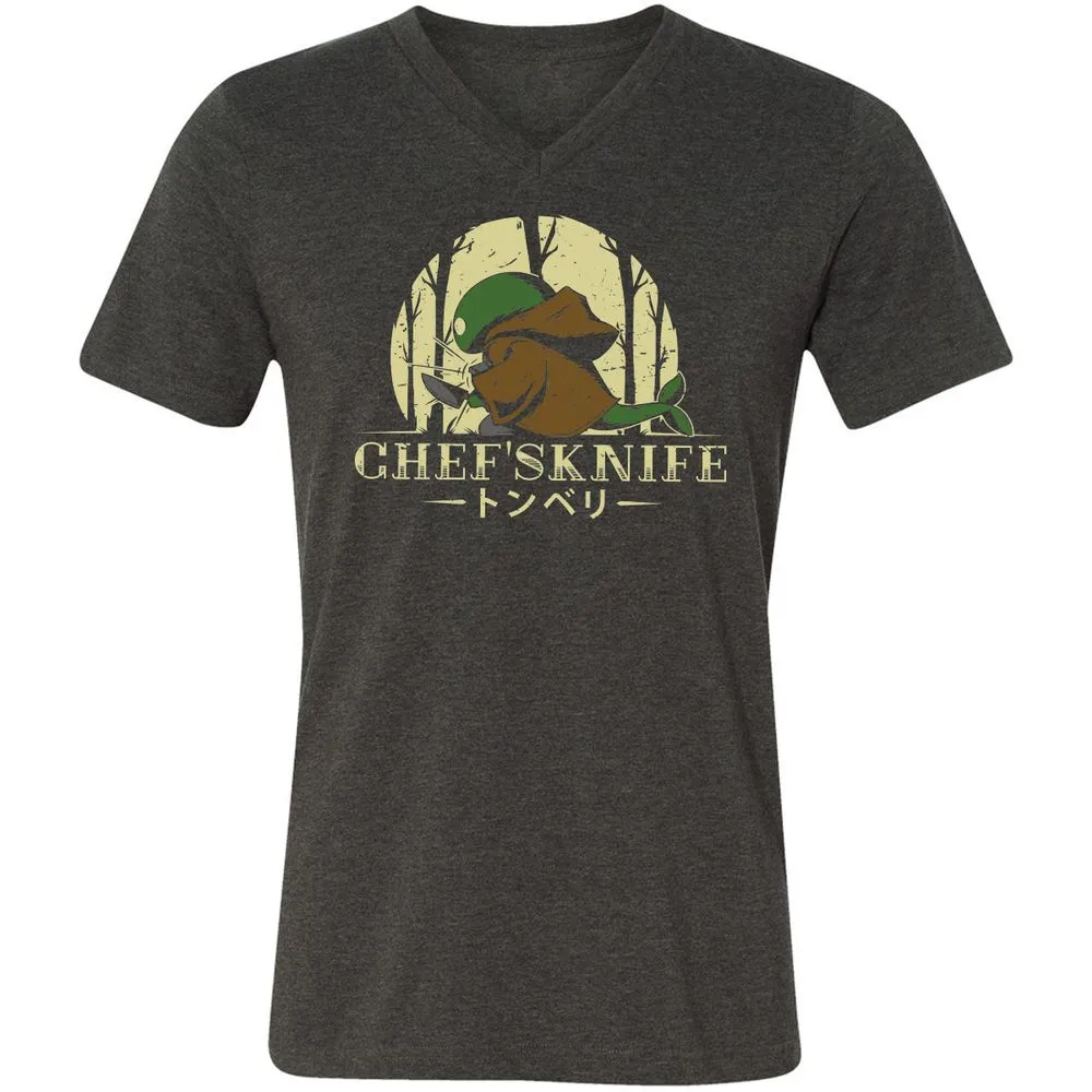 Unisex V-Neck T-Shirt - YK2MSPPX - Dark Grey Heather - 8