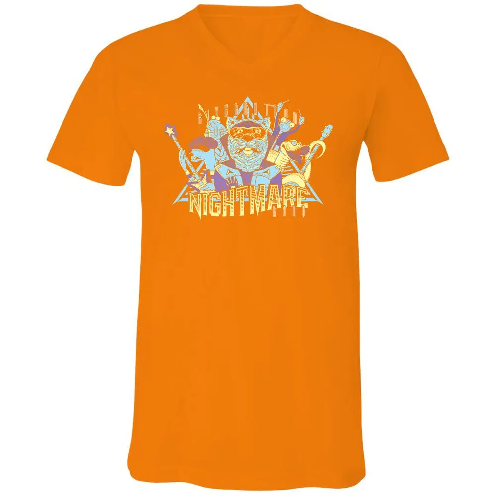 Unisex V-Neck T-Shirt - 3NJR17NU - Orange - 11