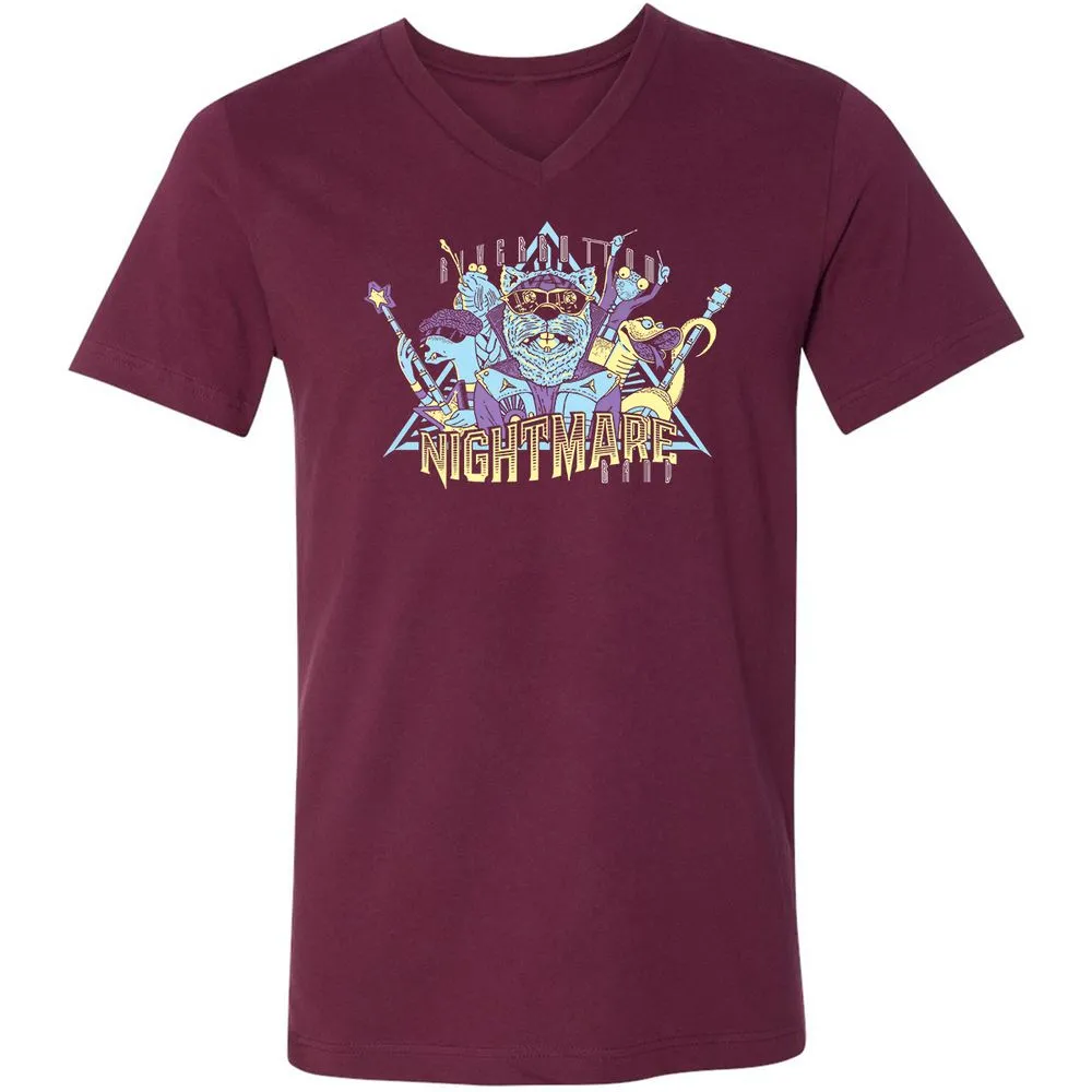 Unisex V-Neck T-Shirt - 3NJR17NU - Maroon - 6
