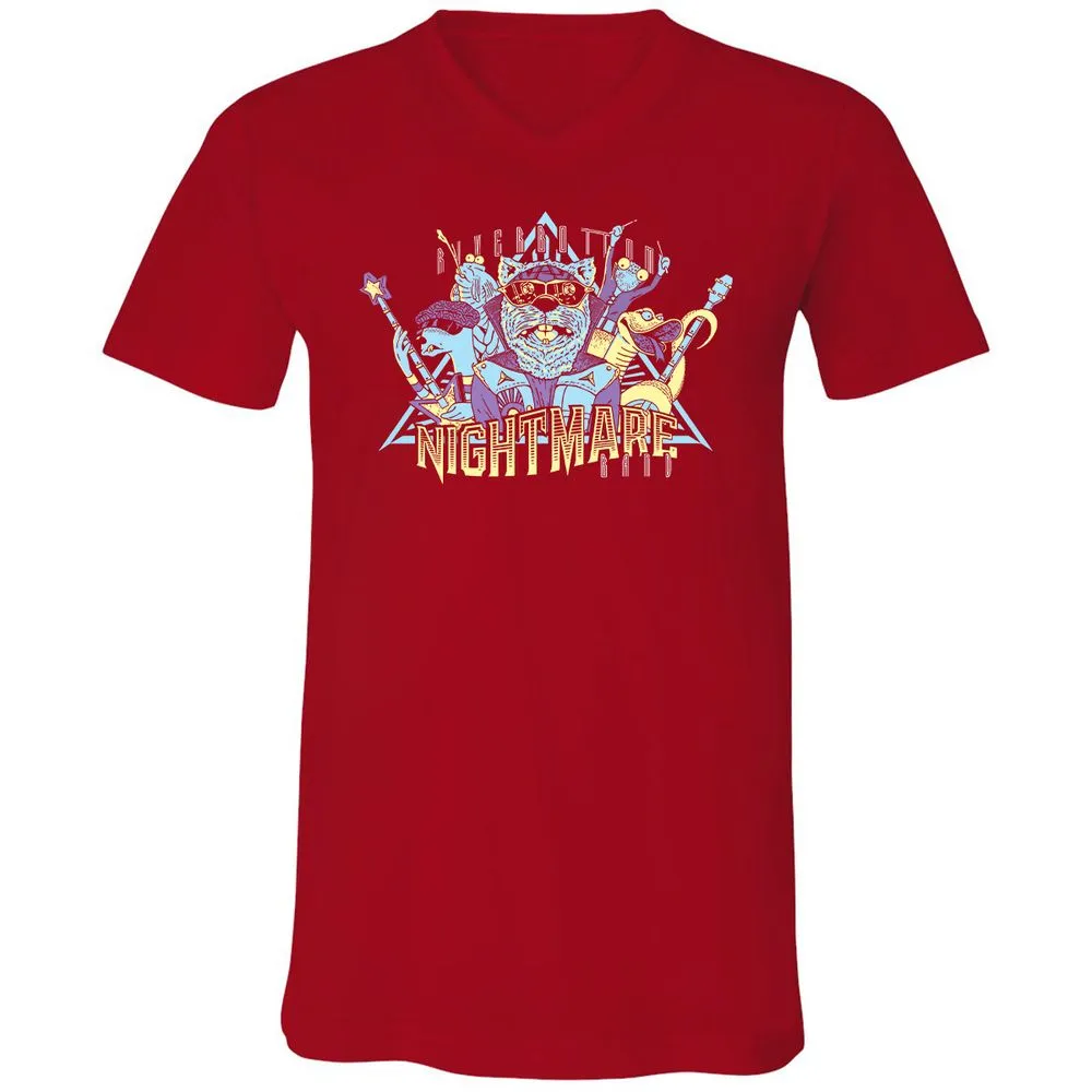 Unisex V-Neck T-Shirt - 3NJR17NU - Red - 3