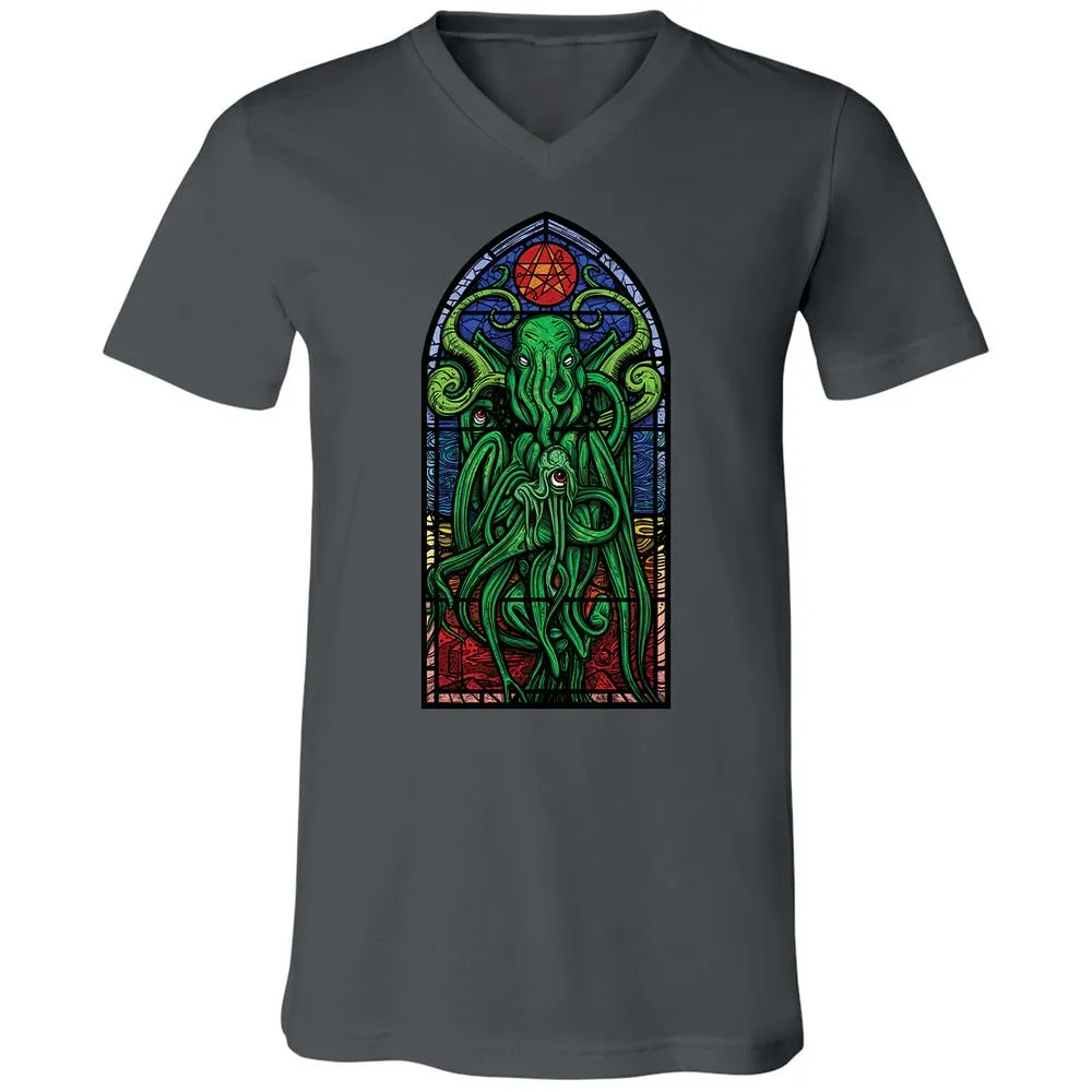 Unisex V-Neck T-Shirt - TWE2ZB68 - Asphalt - 12