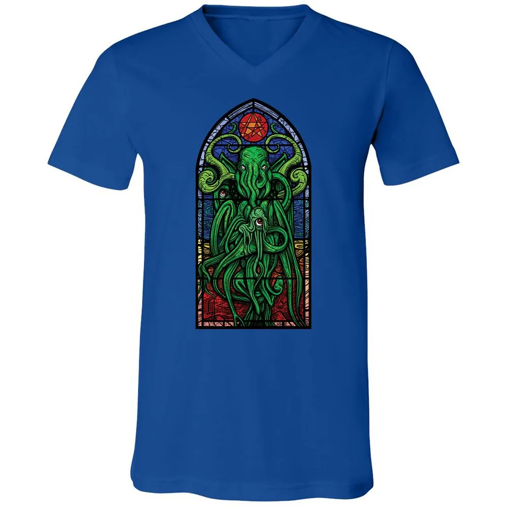 Unisex V-Neck T-Shirt - TWE2ZB68 - True Royal - 4