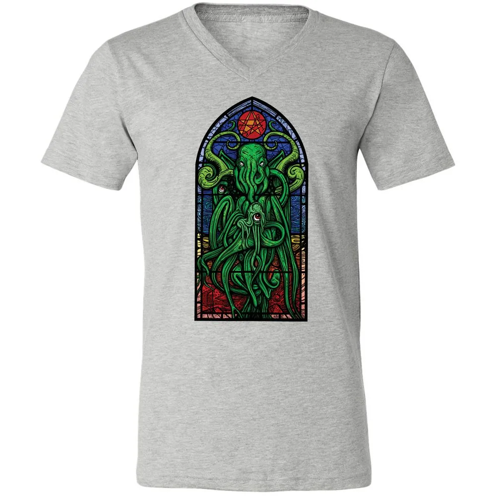 Unisex V-Neck T-Shirt - TWE2ZB68 - Athletic Heather - 7