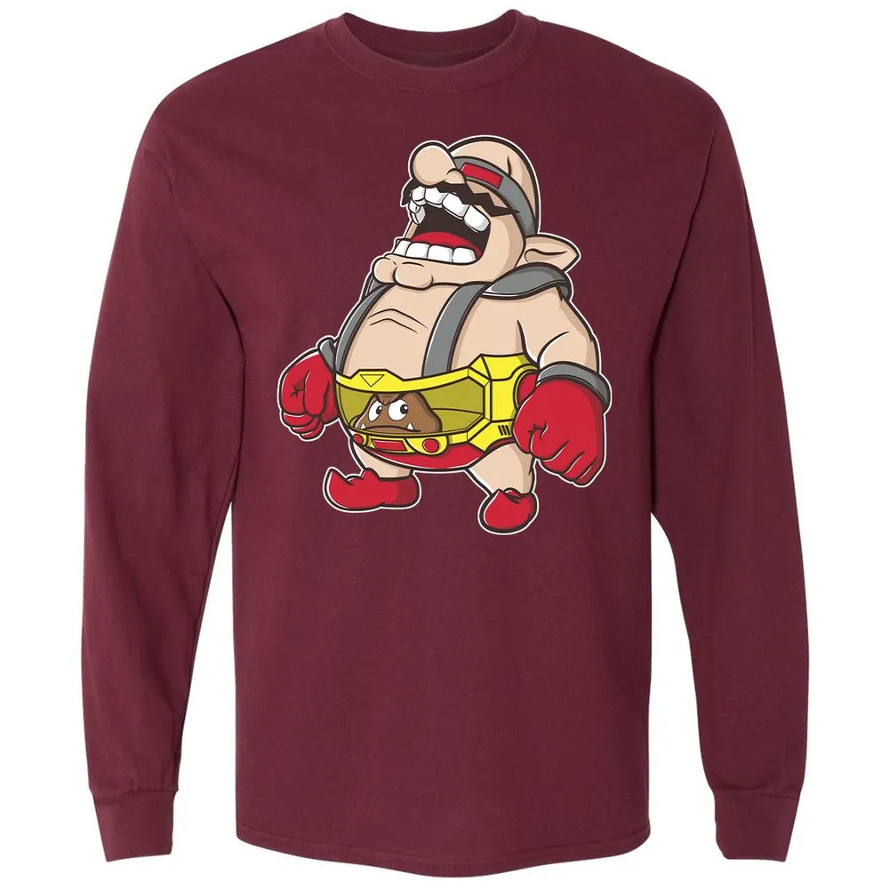 Long Sleeve T-Shirt - YCKXBW4A - Maroon - 11