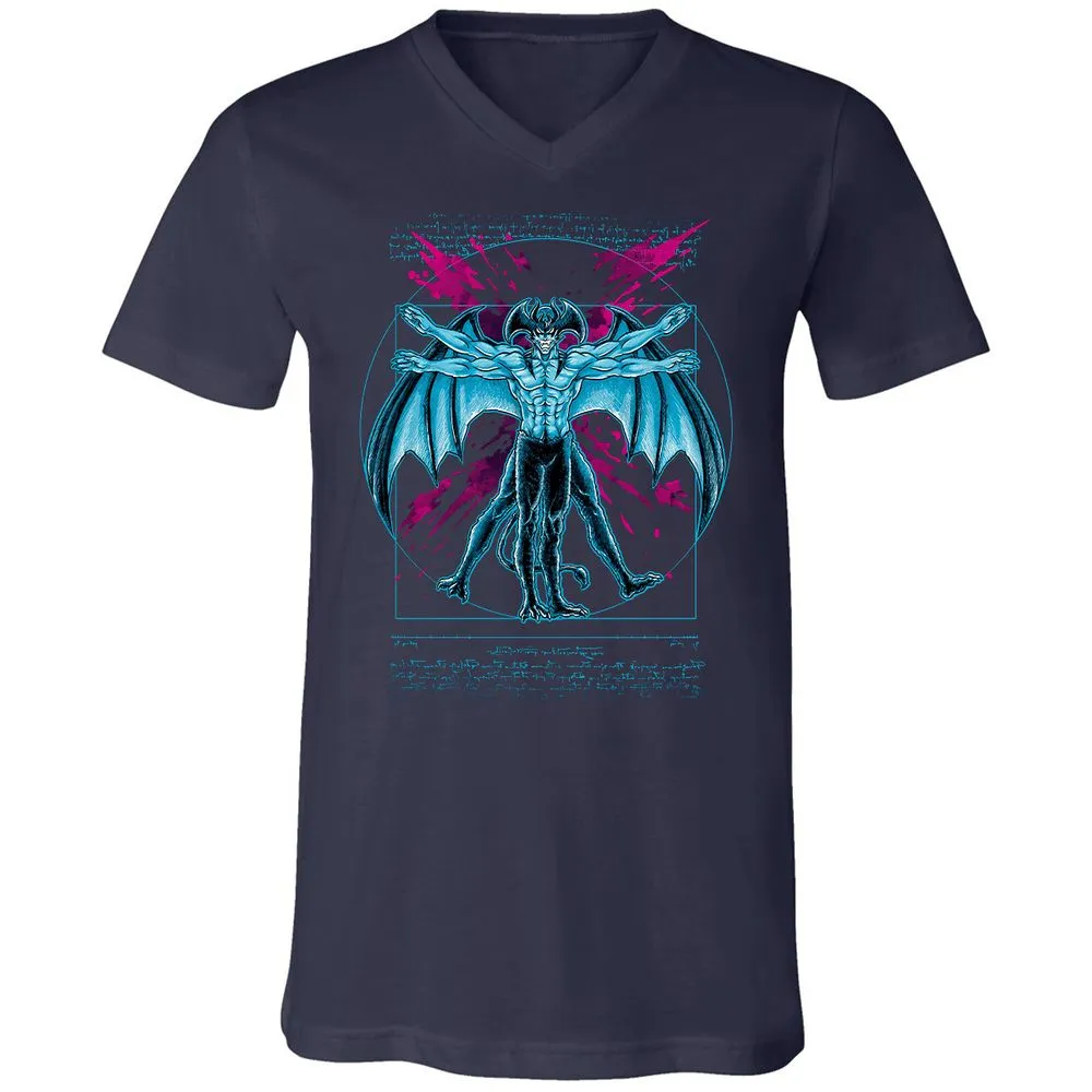 Unisex V-Neck T-Shirt - FSANST9S - Navy - 2