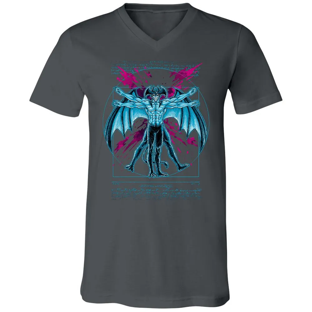 Unisex V-Neck T-Shirt - FSANST9S - Asphalt - 12