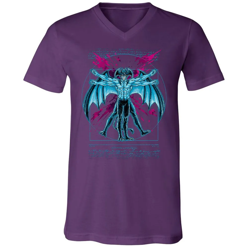 Unisex V-Neck T-Shirt - FSANST9S - Team Purple - 9