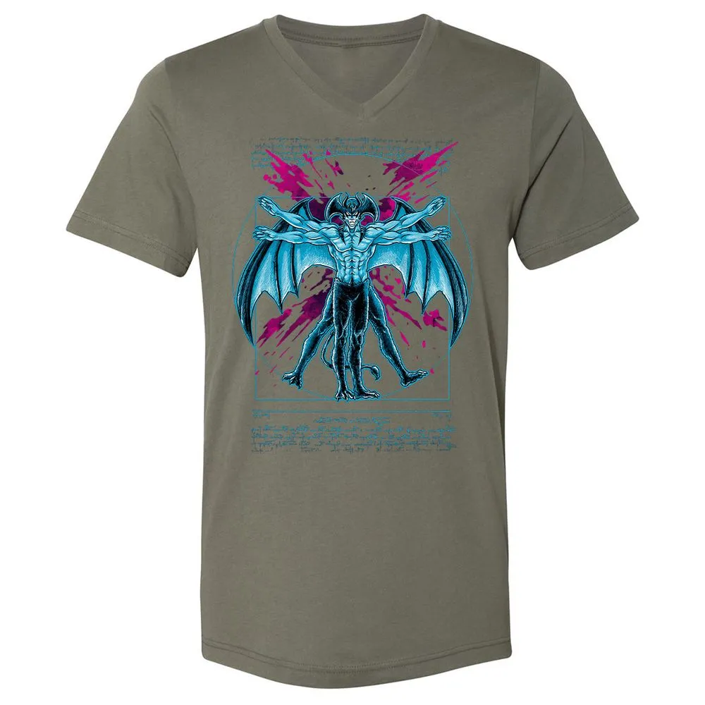 Unisex V-Neck T-Shirt - FSANST9S - Military Green - 10