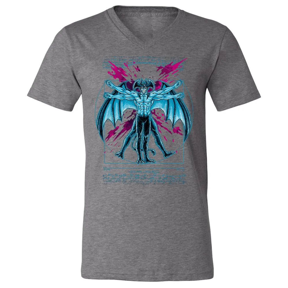 Unisex V-Neck T-Shirt - FSANST9S - Deep Heather - 13