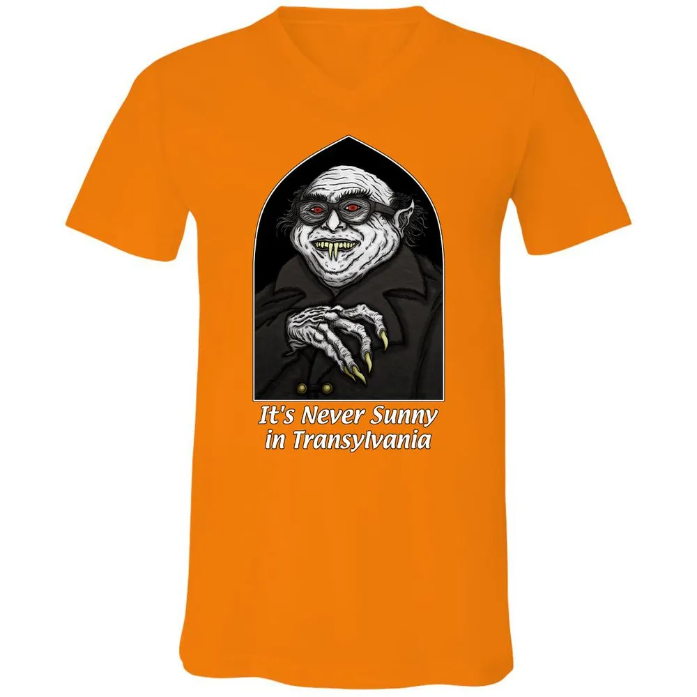Unisex V-Neck T-Shirt - C1JWRPPX - Orange - 11
