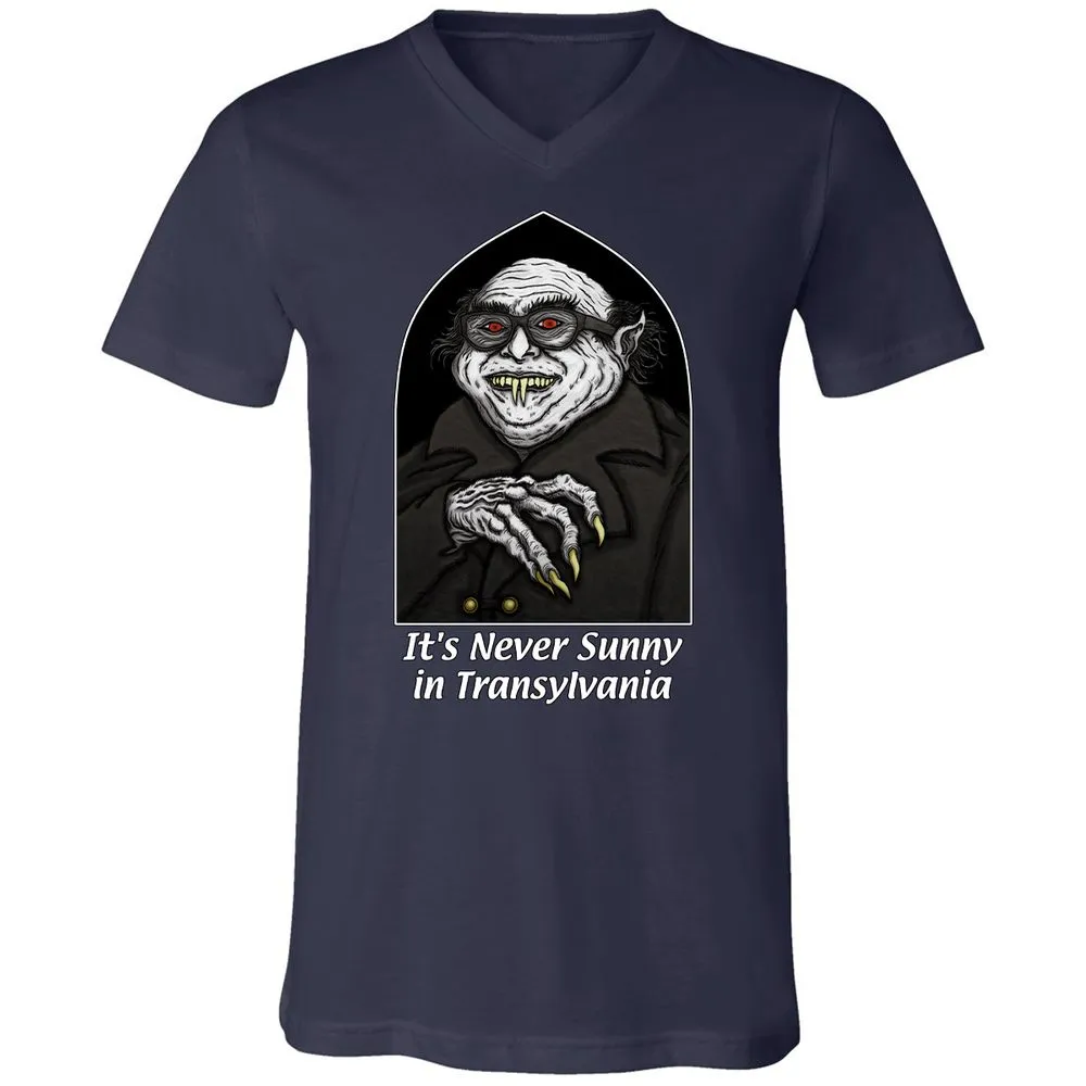 Unisex V-Neck T-Shirt - C1JWRPPX - Navy - 2