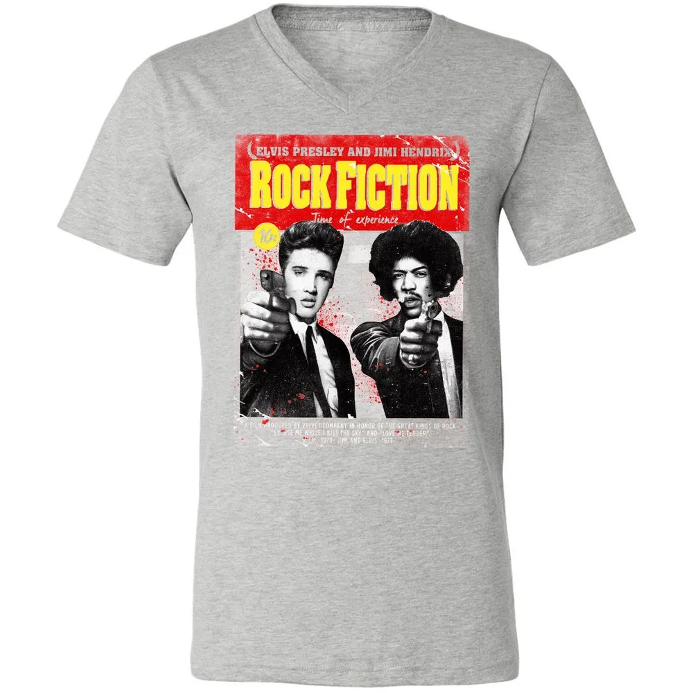 Unisex V-Neck T-Shirt - RVK7JQ5X - Athletic Heather - 7