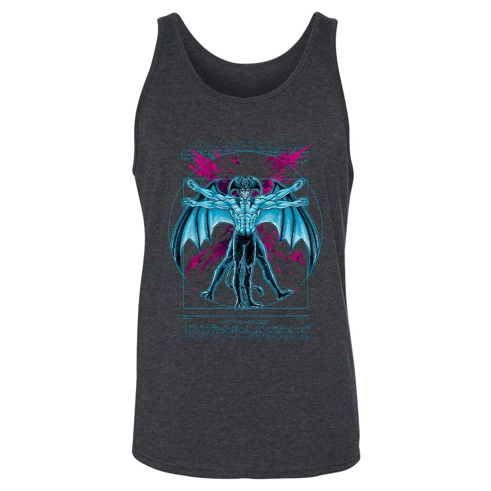 Unisex Jersey Tank - REDYWBQE - Dark Grey Heather - 6