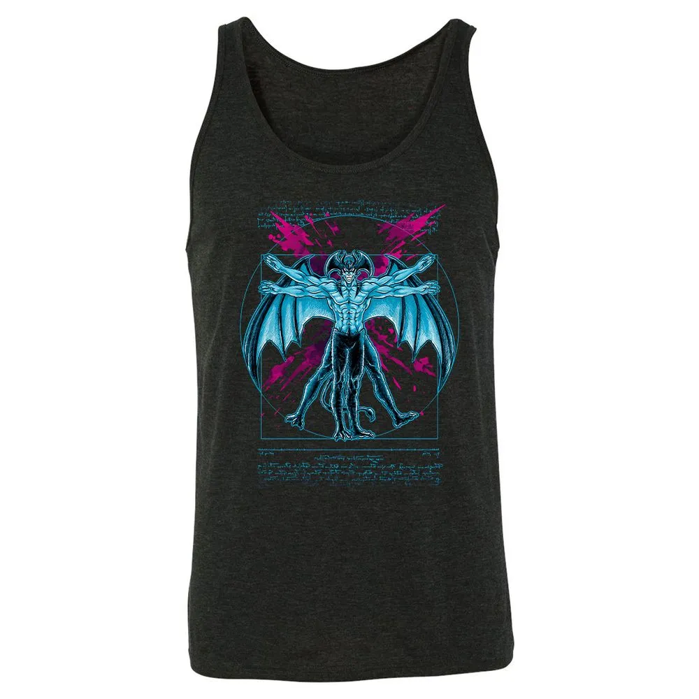 Unisex Jersey Tank - REDYWBQE - Charcoal Black Triblend - 5
